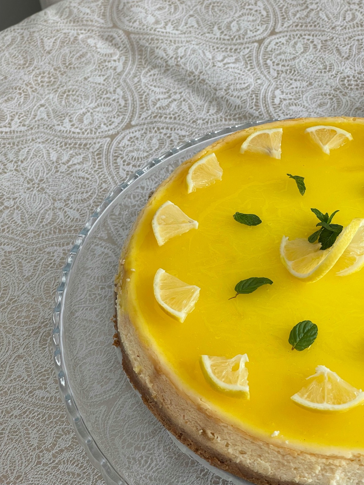 Ricotta cheesecake met citroen